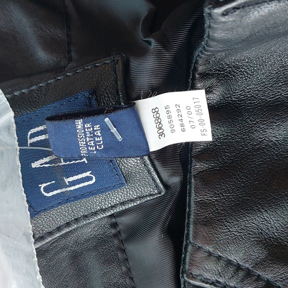 Gap Black Leather Pants size 12 NWT - Picture 5 of 16